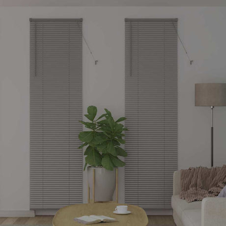 Vidaxl venetiaanse jaloezie zilver 220 x 65 cm 25 mm aluminium