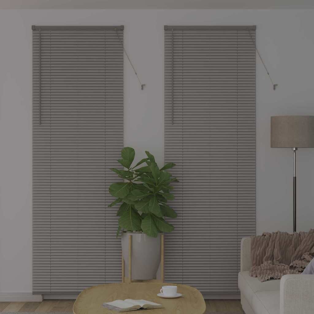 Vidaxl venetiaanse jaloezie zilver 220 x 70 cm 25 mm aluminium