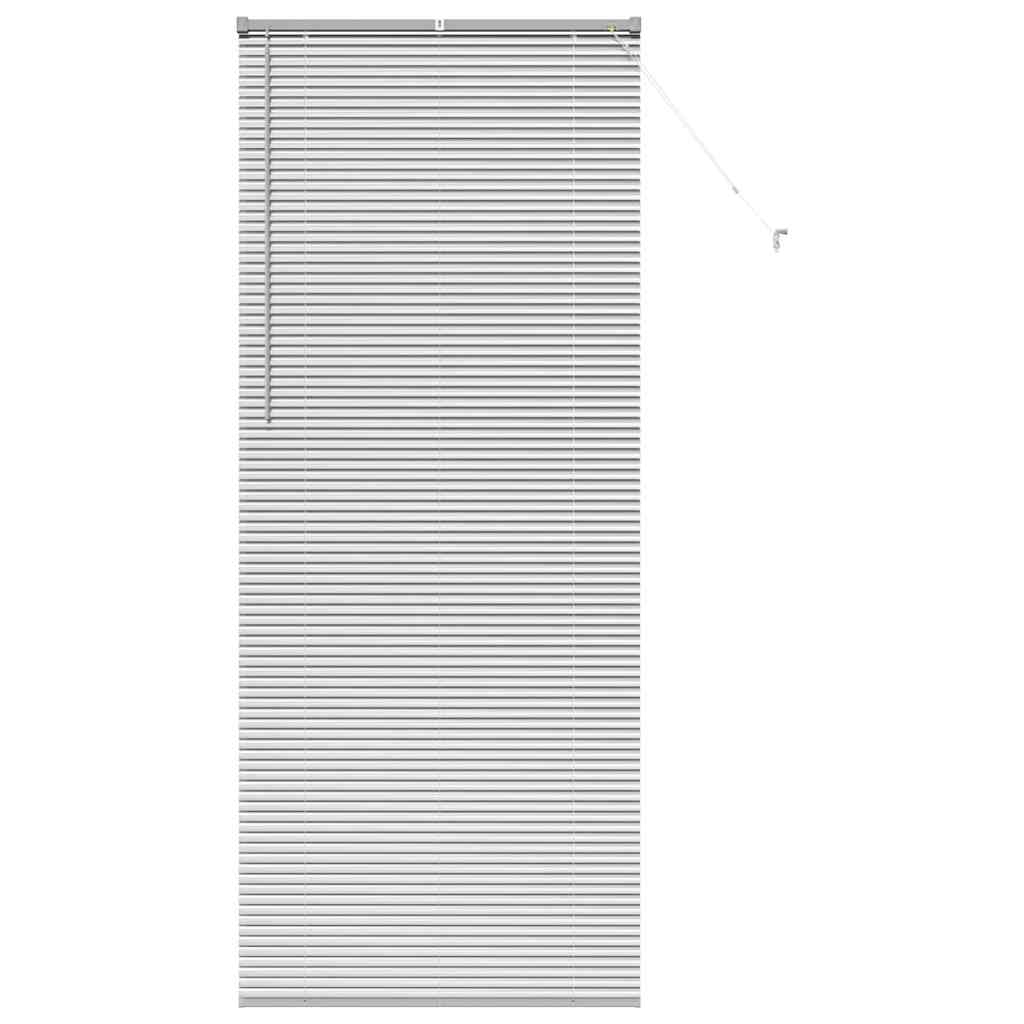 Vidaxl venetiaanse jaloezie zilver 220 x 90 cm 25 mm aluminium