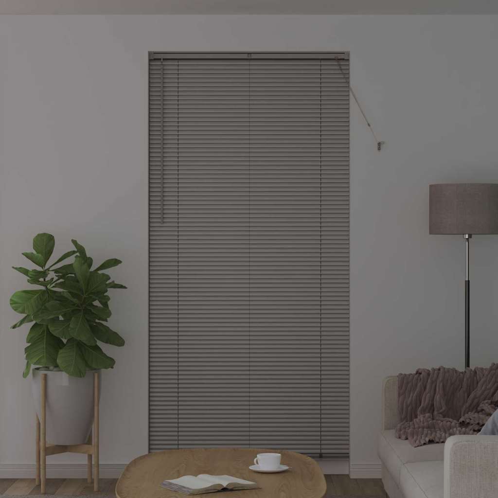 Vidaxl venetiaanse jaloezie zilver 220 x 100 cm 25 mm aluminium