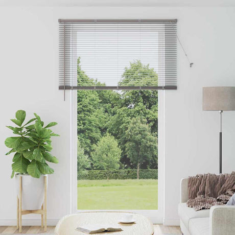 Vidaxl venetiaanse jaloezie zilver 220 x 125 cm 25 mm aluminium