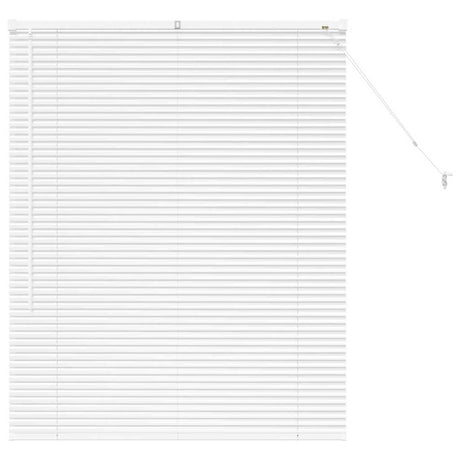 Vidaxl venetiaanse jaloezie wit 130 x 100 cm 25 mm aluminium
