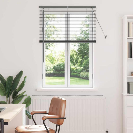 Vidaxl venetiaanse jaloezie donkergrijs 130 x 95 cm 25 mm aluminium