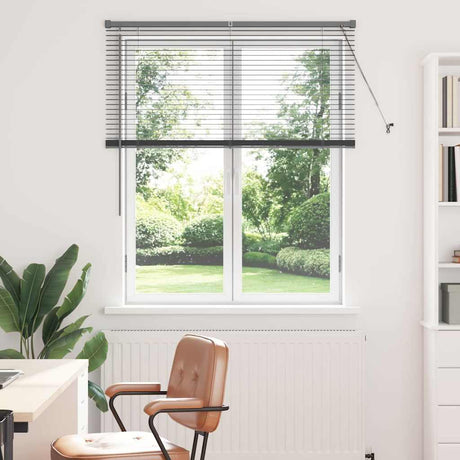 Vidaxl venetiaanse jaloezie donkergrijs 130 x 115 cm 25 mm aluminium