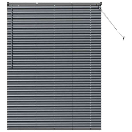 Vidaxl venetiaanse jaloezie donkergrijs 175 x 130 cm 25 mm aluminium
