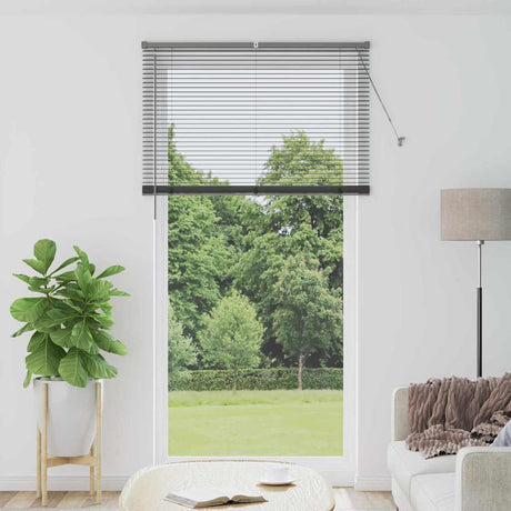 Vidaxl venetiaanse jaloezie donkergrijs 220 x 115 cm 25 mm aluminium