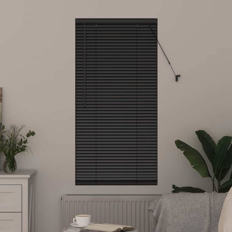 Vidaxl venetiaanse jaloezie zwart 130 x 60 cm 25 mm aluminium