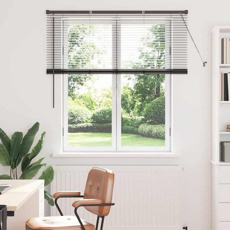 Vidaxl venetiaanse jaloezie zwart 130 x 125 cm 25 mm aluminium
