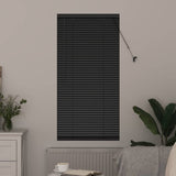 Vidaxl venetiaanse jaloezie zwart 175 x 55 cm 25 mm aluminium