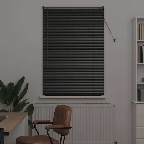 Vidaxl venetiaanse jaloezie zwart 175 x 95 cm 25 mm aluminium