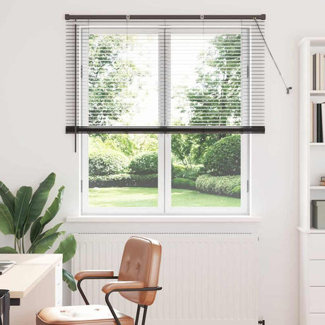 Vidaxl venetiaanse jaloezie zwart 175 x 125 cm 25 mm aluminium