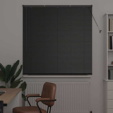 Vidaxl venetiaanse jaloezie zwart 175 x 130 cm 25 mm aluminium