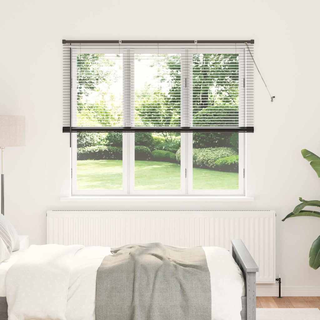 Vidaxl venetiaanse jaloezie zwart 175 x 155 cm 25 mm aluminium