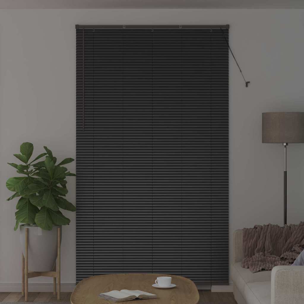 Vidaxl venetiaanse jaloezieën zwart 220 x 125 cm aluminium