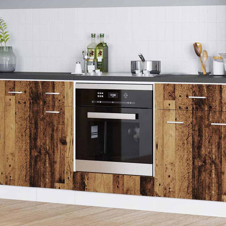 Vidaxl hangkast oudhout bewerkt hout