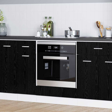 Vidaxl hangkast zwart eiken bewerkt hout