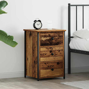 Vidaxl nachtkastje bruin 40 x 36 x 60 cm massief gerecycled hout