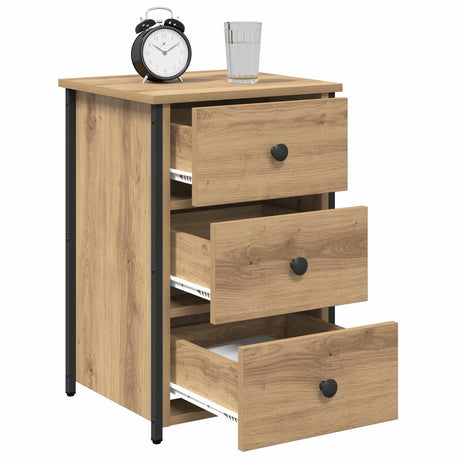 Vidaxl nachtkastje 2 st bruin 40 x 36 x 60 cm massief gerecycled hout