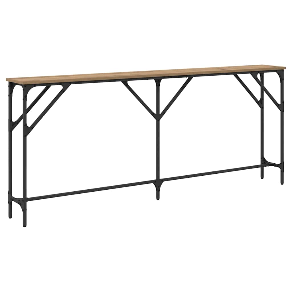 Vidaxl wandtafel artisanaal eikenkleurig 180 x 23 x 75 cm