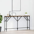 Vidaxl wandtafel oud hout 140 x 23 x 75 cm gelaagd hout en metaal