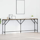 Vidaxl wandtafel artisanaal eikenkleurig 200 x 29 x 75 cm