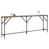 Vidaxl wandtafel artisanaal eikenkleurig 200 x 29 x 75 cm
