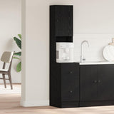 Vidaxl keukenbuffet met lade met plank zwart eiken 32 x 50 x 180 cm