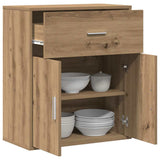 Vidaxl dressoir artisan eiken 60 x 31 x 70 cm bewerkt hout