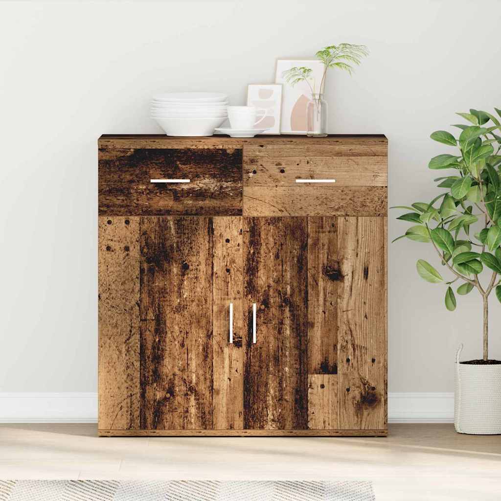 Vidaxl dressoir oudhout 78 x 38 x 80 cm bewerkt hout