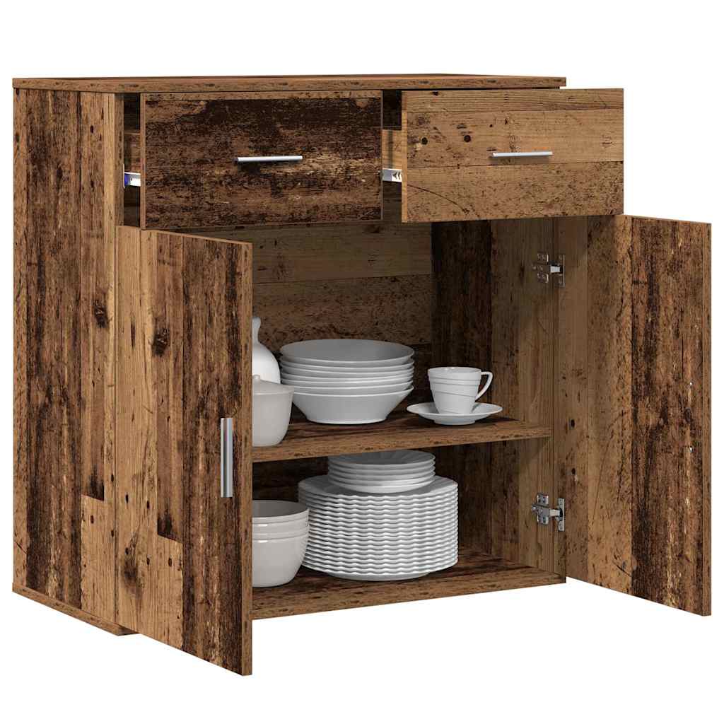 Vidaxl dressoir oudhout 78 x 38 x 80 cm bewerkt hout