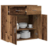 Vidaxl dressoir oudhout 78 x 38 x 80 cm bewerkt hout