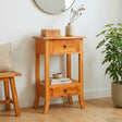 Vidaxl wandtafel naturel 50,5 x 30 x 75,5 cm massief mahoniehout