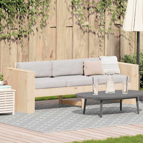 Vidaxl tuinbank naturel 185,5 x 60 x 62 cm massief grenenhout
