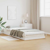 Vidaxl vloerbedframe wit 90 x 220 cm massief grenenhout