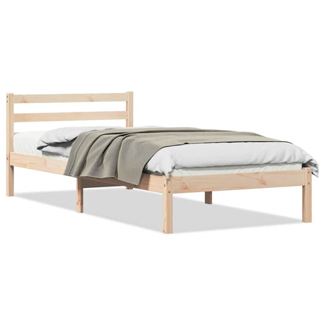 Vidaxl bedframe bruin 215,5 x 85,5 x 69,5 cm massief vurenhout