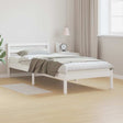 Vidaxl bedframe wit 215,5 x 85,5 x 69,5 cm massief vurenhout