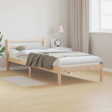 Vidaxl bedframe bruin 225,5 x 85,5 x 69,5 cm massief vurenhout