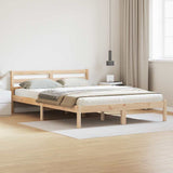 Vidaxl bedframe bruin 225,5 x 145,5 x 69,5 cm massief vurenhout