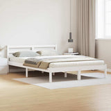 Vidaxl bedframe wit 225,5 x 165,5 x 69,5 cm massief vurenhout