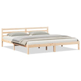 Vidaxl bedframe bruin 225,5 x 205,5 x 69,5 cm massief vurenhout