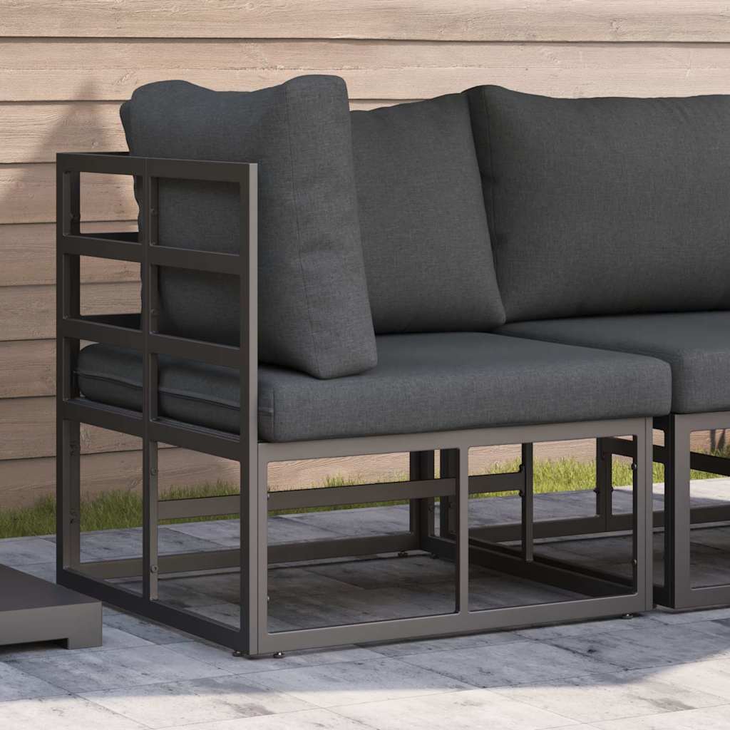 Vidaxl buitenmeubilair metaal zwart en anthraciet 71,5 x 71,5 x 71 cm