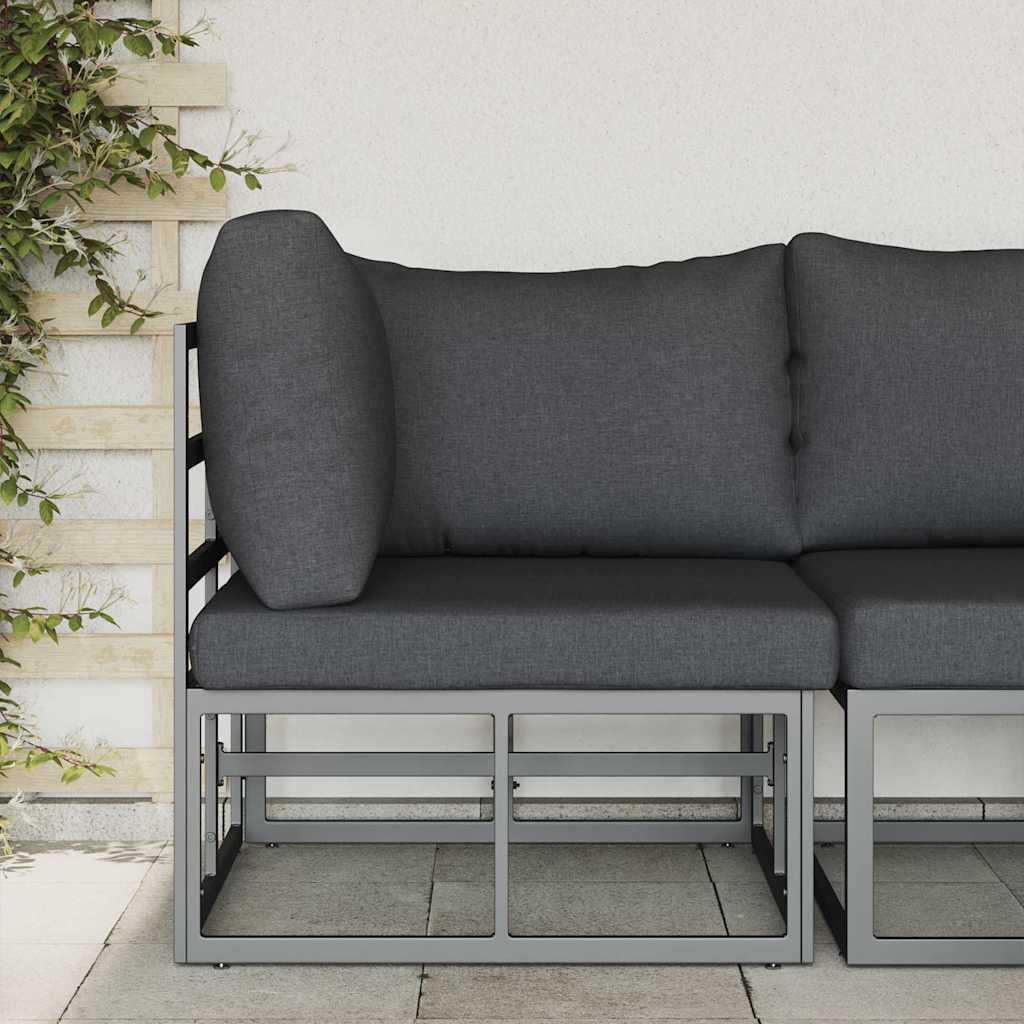 Vidaxl buitenmeubilair metaal zwart en anthraciet 71,5 x 71,5 x 71 cm
