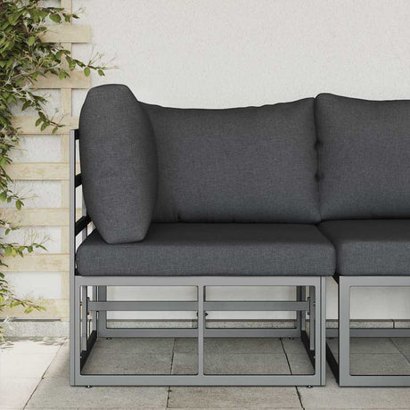 Vidaxl buitenmeubilair metaal zwart en anthraciet 71,5 x 71,5 x 71 cm