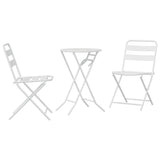 Vidaxl tuin bistro set 3 st wit staal
