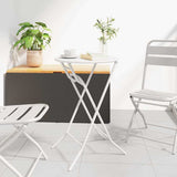 Vidaxl tuinstafel wit 50 x 50 x 72 cm metaal