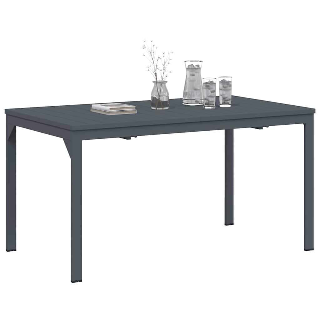 Vidaxl terrastafel antraciet 180 x 80 x 74 cm gepoedercoat staal