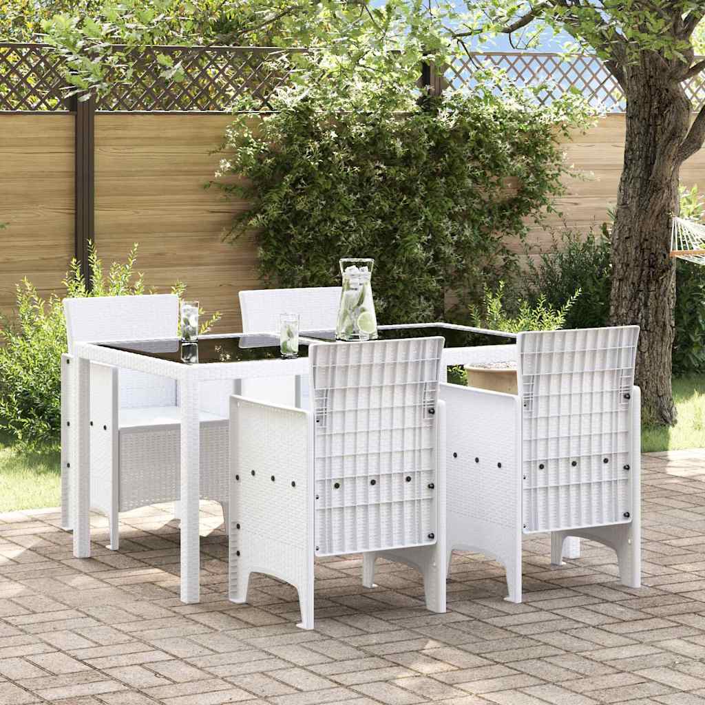 Vidaxl tuinstoel 4 st wit polypropyleen