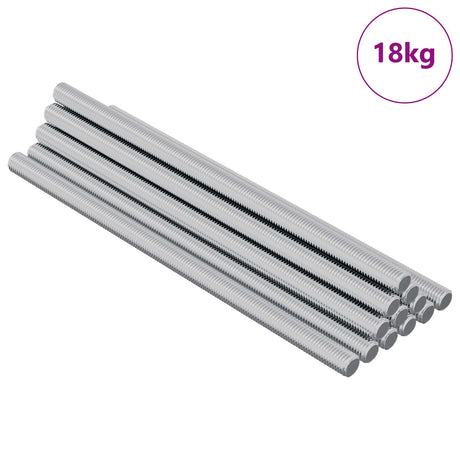 Vidaxl draadstaaf 900 st zilver staal