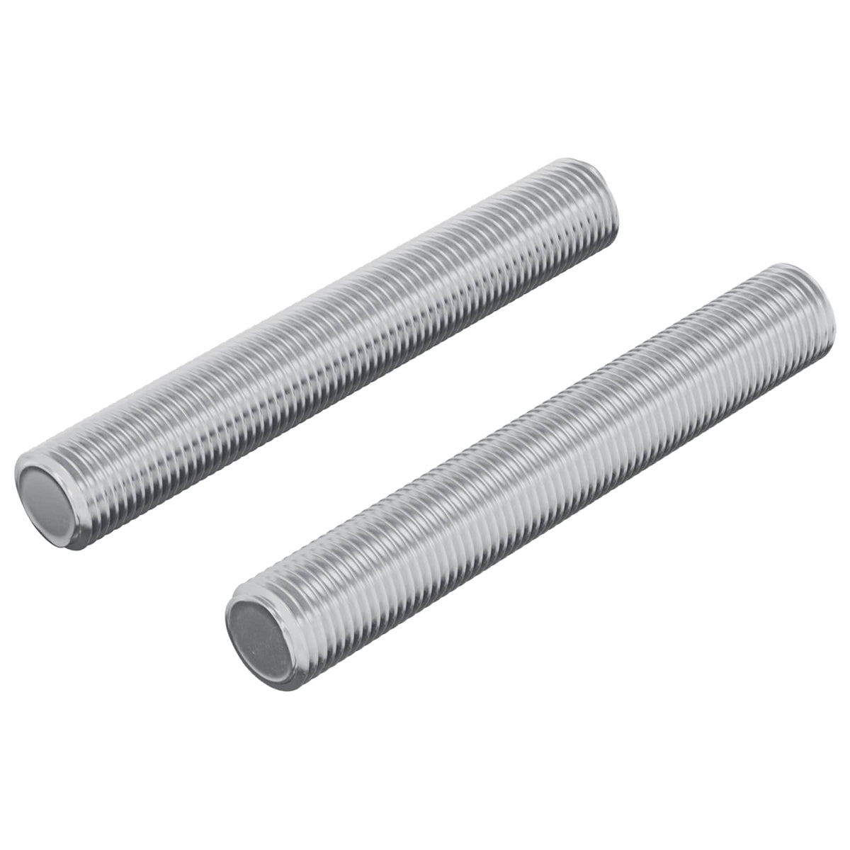 Vidaxl draadstaaf 2 st zilver 8 x 55 mm staal