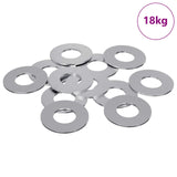 Vidaxl washers 11842 pcs zilver ijzer